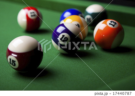 Billiards pool, vivid colors, natural tone Billiards pool, vivid colors, natural tone 17440787