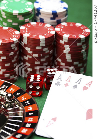 Casino chips, ambient light saturated theme Casino chips, ambient light saturated theme 17441207
