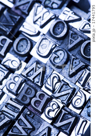 Print letter cases, isolated bright color theme 17441795