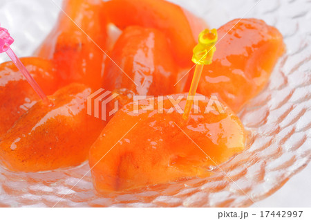 カットした柿 カットした柿 17442997