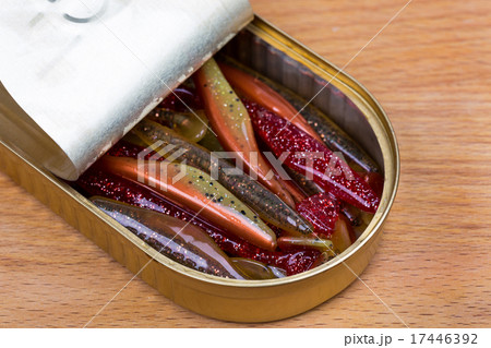 Swimbait different colors in open can Swimbait different colors in open can 17446392