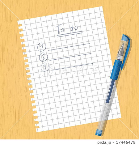 Sheet square and a pen 17446479