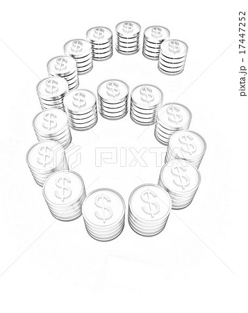 the number "six" of gold coins with dollar sign the number "six" of gold coins with dollar sign 17447252
