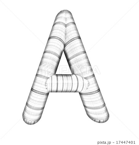 Wooden Alphabet. Letter "A" on a white Wooden Alphabet. Letter "A" on a white 17447401