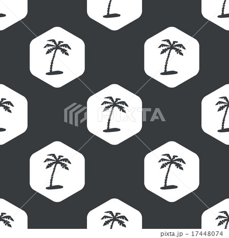 Black hexagon vacation pattern 17448074
