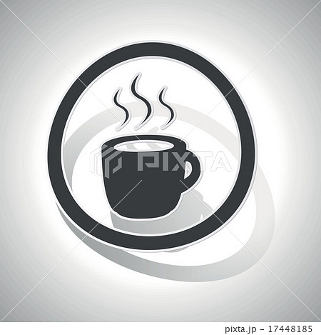 Hot drink sign sticker, curved Hot drink sign sticker, curved 17448185