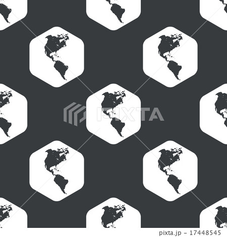 Black hexagon America pattern 17448545