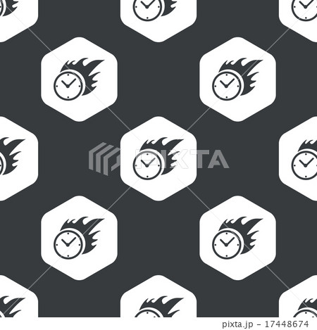Black hexagon burning time pattern 17448674