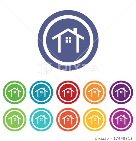 Cottage signs colored set 17449313