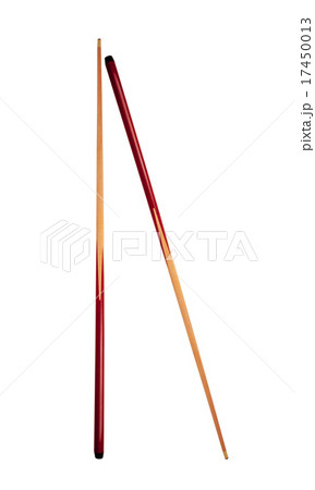 Pool cue isolated on the white 17450013