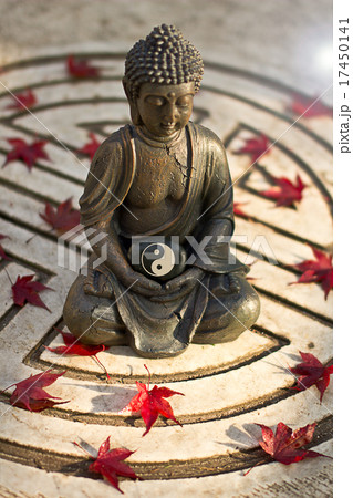Buddha with the Yin & Yang Sign Buddha with the Yin & Yang Sign 17450141