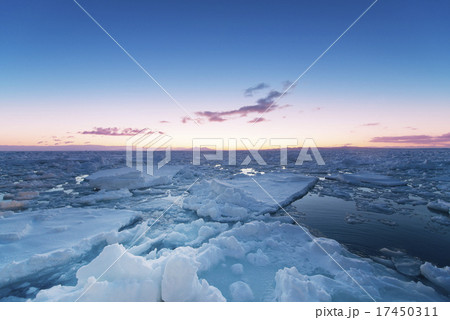 流氷の朝焼け 流氷の朝焼け 17450311