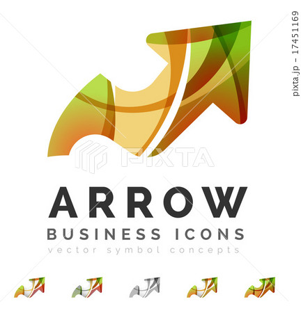 Set of arrow logo business icons 17451169
