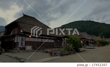 大内宿の夕景 17452207