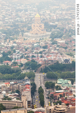 Beautiful view of Tbilisi at sunset Beautiful view of Tbilisi at sunset 17453548