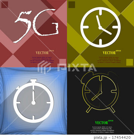 Set of abstract backgrounds with different web ico Set of abstract backgrounds with different web ico 17454420