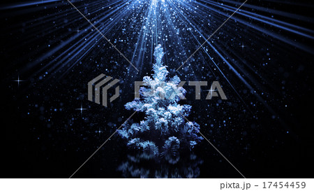 christmas tree in blue light beams christmas tree in blue light beams 17454459