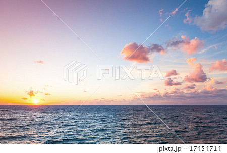 Bright colorful sunset sky with clouds Bright colorful sunset sky with clouds 17454714