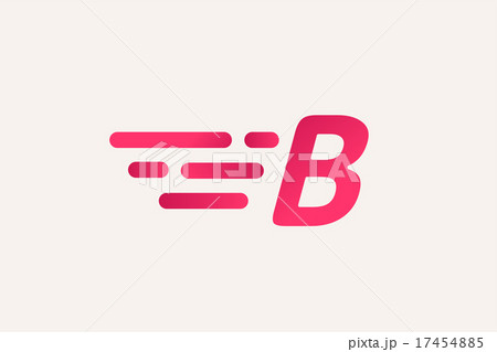 Fast Line Logo B Monogram Iconのイラスト素材