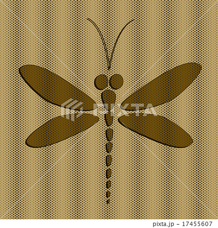 Brown vector dragonfly Brown vector dragonfly 17455607
