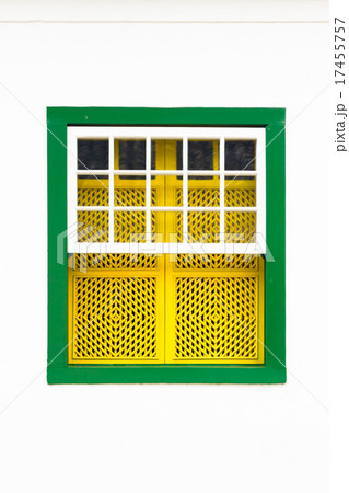 Colorful vintage window. Colorful vintage window. 17455757