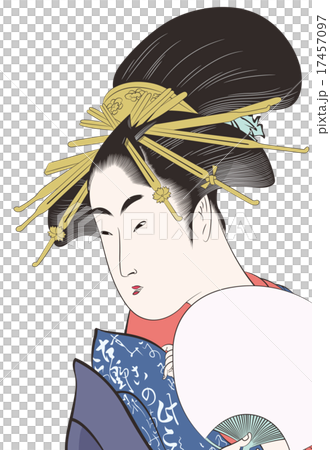 Utamaro Kitagawa beautiful image illustration 17457097