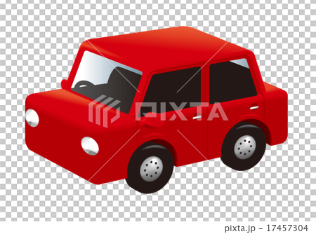 車イラストaのイラスト素材