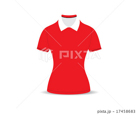 polo shirt outline on white background 17458683
