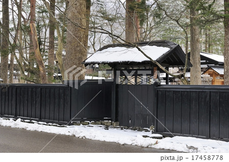 悠久の時、武家屋敷、雪景色 悠久の時、武家屋敷、雪景色 17458778