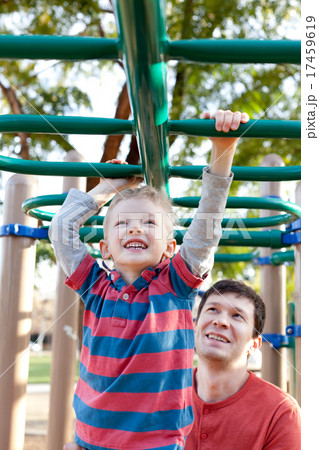 family at kids playground family at kids playground 17459619