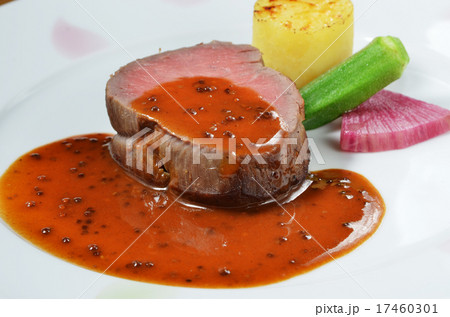 Roast beef on a plate Roast beef on a plate 17460301