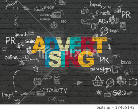 Advertising concept: Advertising on wall 17465145