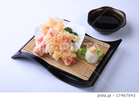Crab stick Tempura, deep fried sliced squid 17467043
