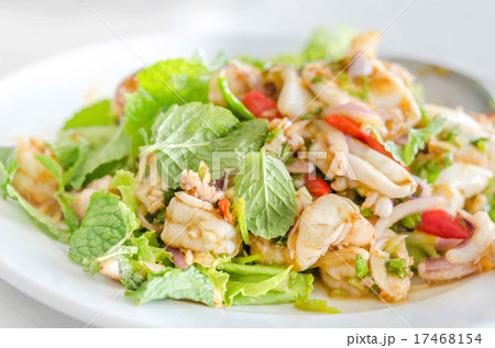 spicy seafood salad spicy seafood salad 17468154