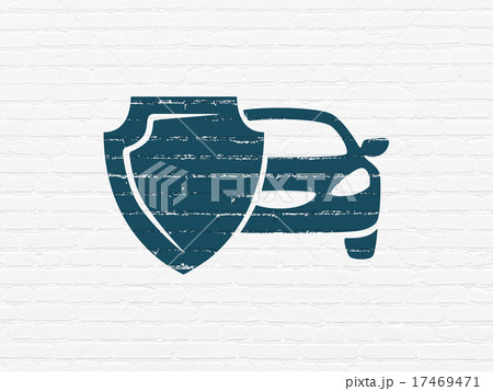 Insurance concept: Car Insurance on wall 17469471
