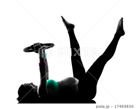 pregnant woman fitness exercises silhouette pregnant woman fitness exercises silhouette 17469830