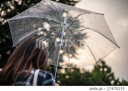 雨の日の写真素材