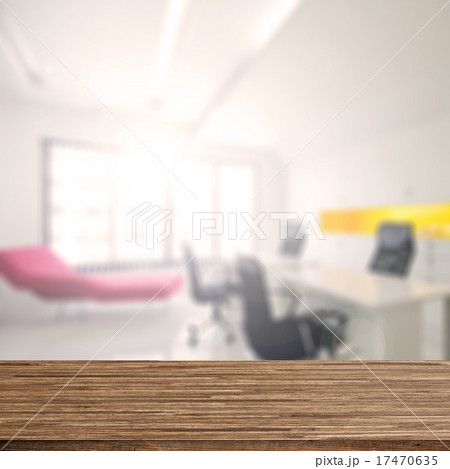 Wood desk decoration with Office Working Area 17470635