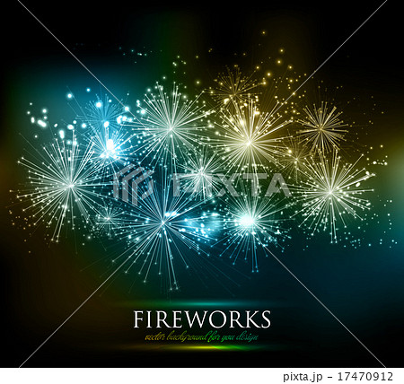 Vector Holiday Fireworks Background Vector Holiday Fireworks Background 17470912