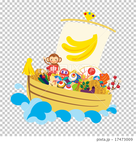 New Year's material material treasure ship 1 17473009