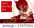 2016年賀状_お猿のDJ_文字無し 17475561