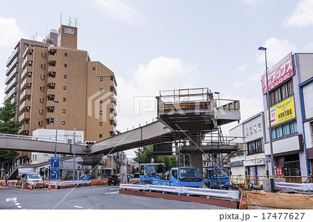 歩道橋の工事現場 歩道橋の工事現場 17477627