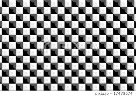 背景素材壁紙 タイル ブロック レンガ 正方形 四角形 スクエア 真四角 立体構造 3d Cg 陶器のイラスト素材