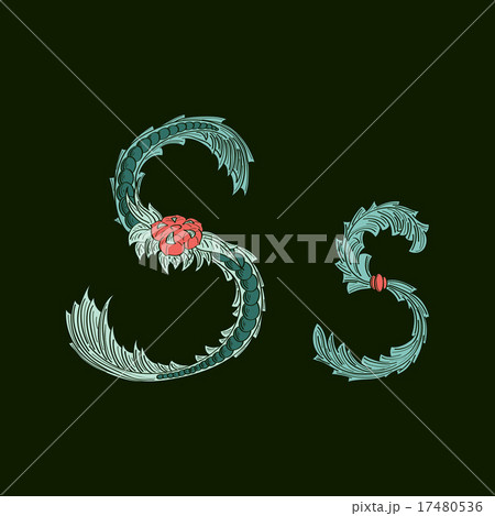 Abstract letter S logo icon in Blue tropical Abstract letter S logo icon in Blue tropical 17480536