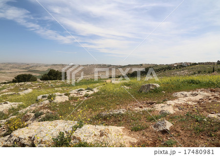 desert mountain landscape, Jordan, Middle East 17480981