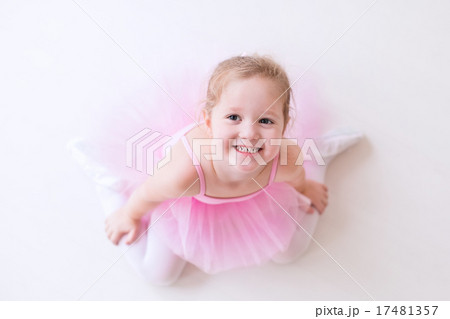 Little ballerina in pink tutu 17481357