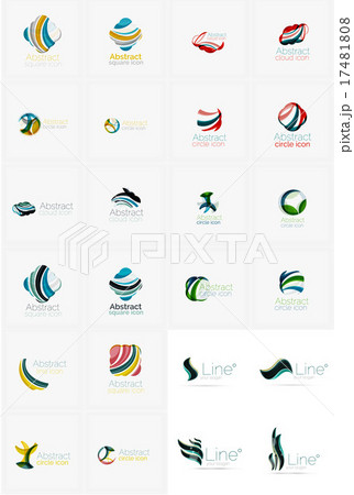 Universal abstract geometric shapes - business 17481808