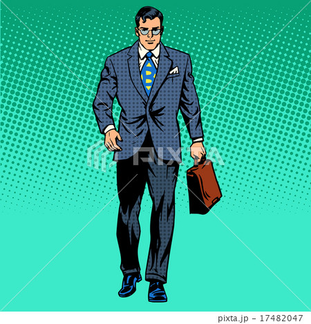 businessman goes forward businessman goes forward 17482047