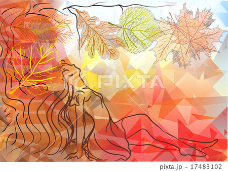 woman and autumn 17483102