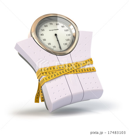 Weighting scales with  measuring tape. 17483103